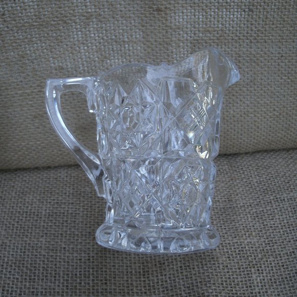 Vintage Fostoria Glass Crystal Sugar & Creamer Set - Picture 7 of 16
